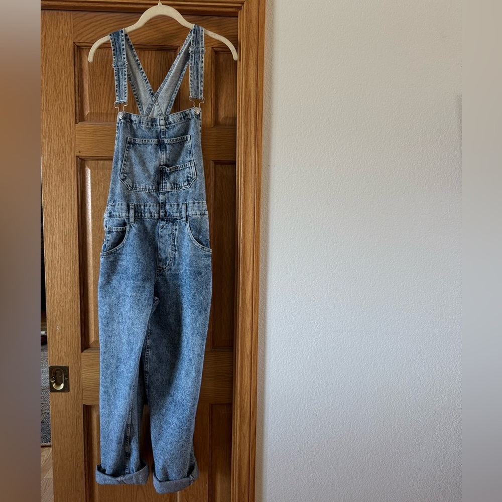 We the Free Ziggy Denim Straight Leg Overalls